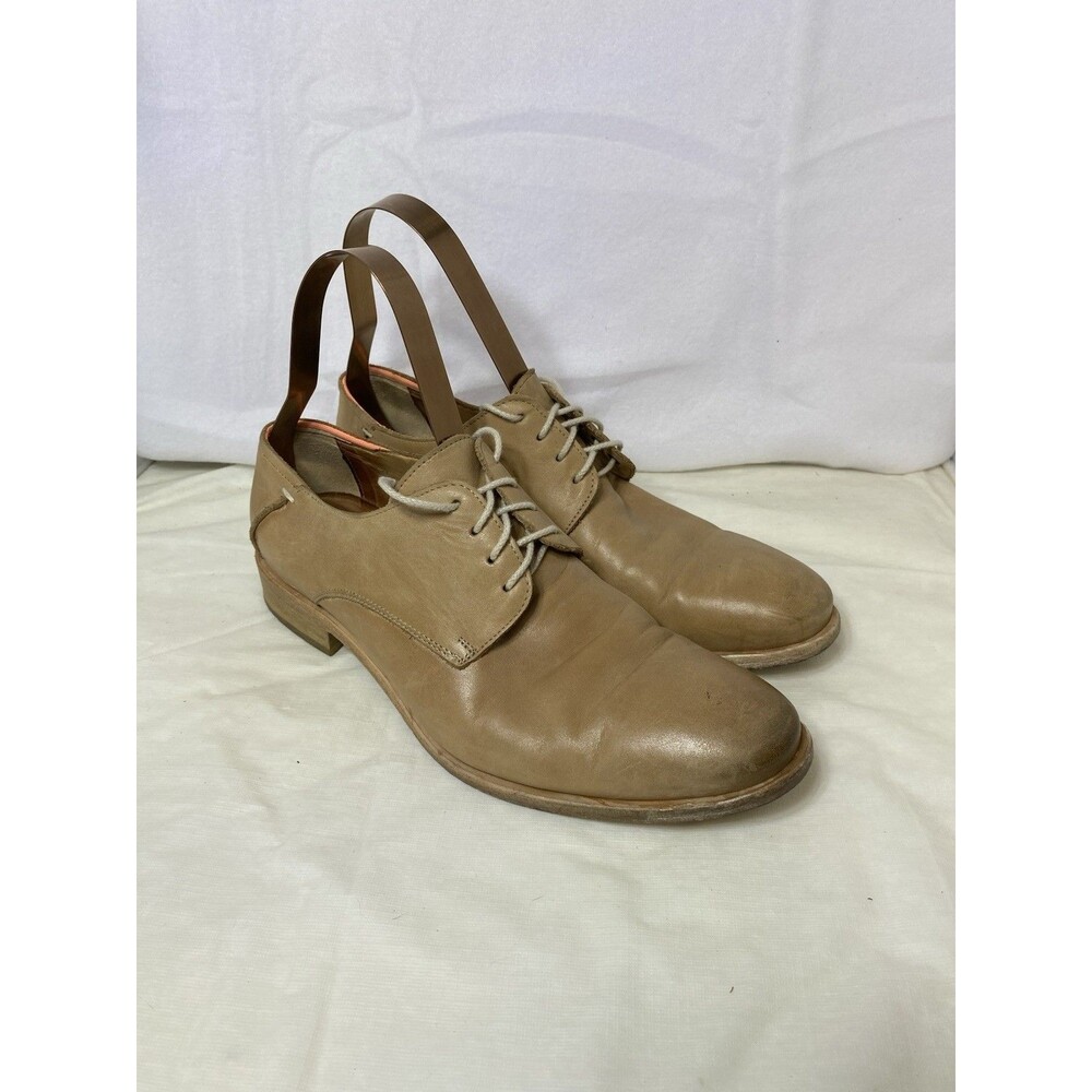 Men's Lloyd Tan Leather Oxfords Made in Germany Style# Gardell US 7.5